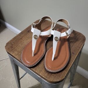 White Leather Sandals - Bennia Tommy Hilfiger